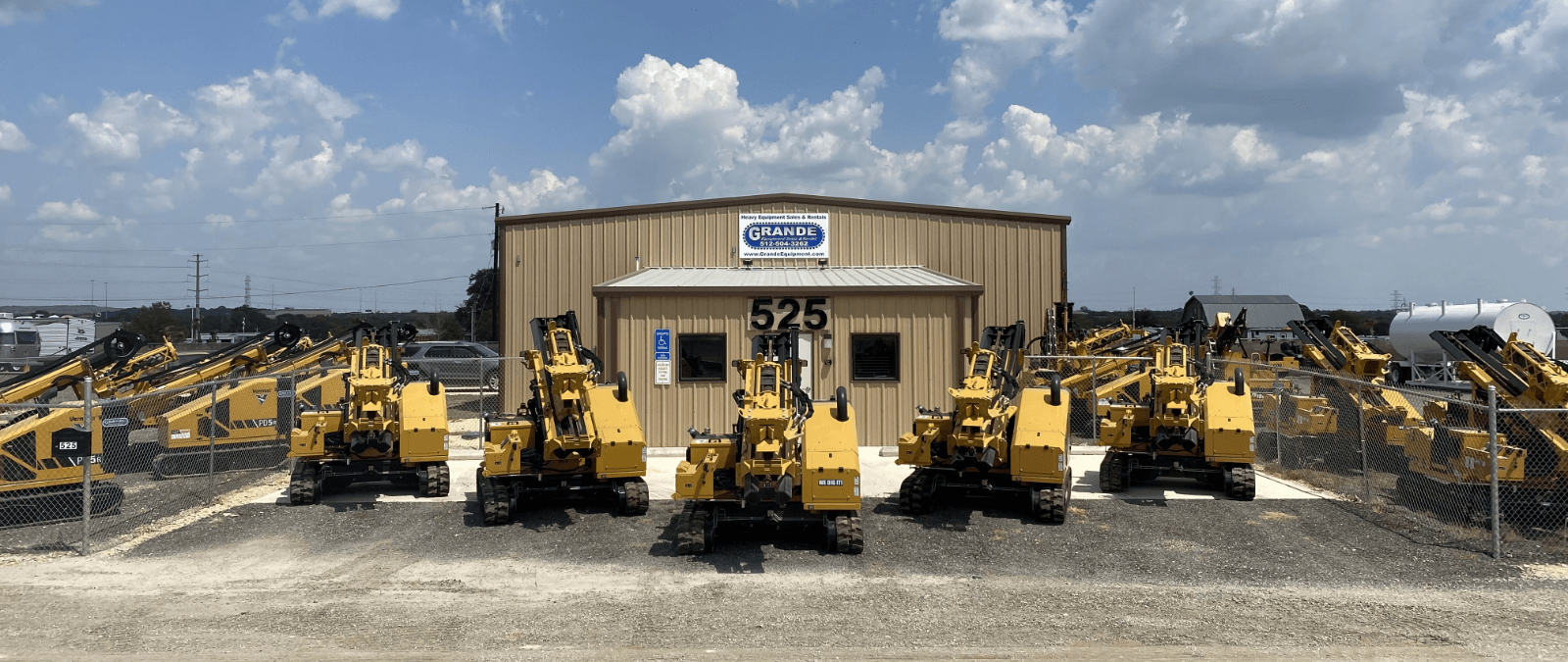 Grande Equipment building front